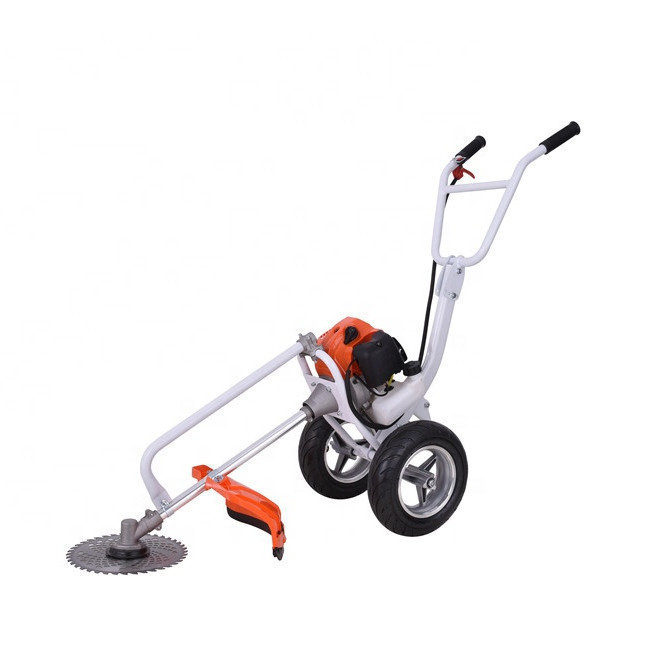 Import Two Wheel Brush Cutter 52cc Grass Trimmer Hand Push 52cc Trimmer ...