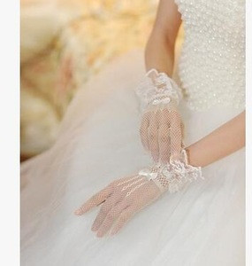 bridal gloves black