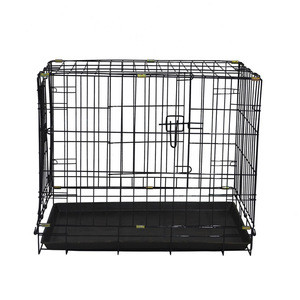 collapsible metal dog crate