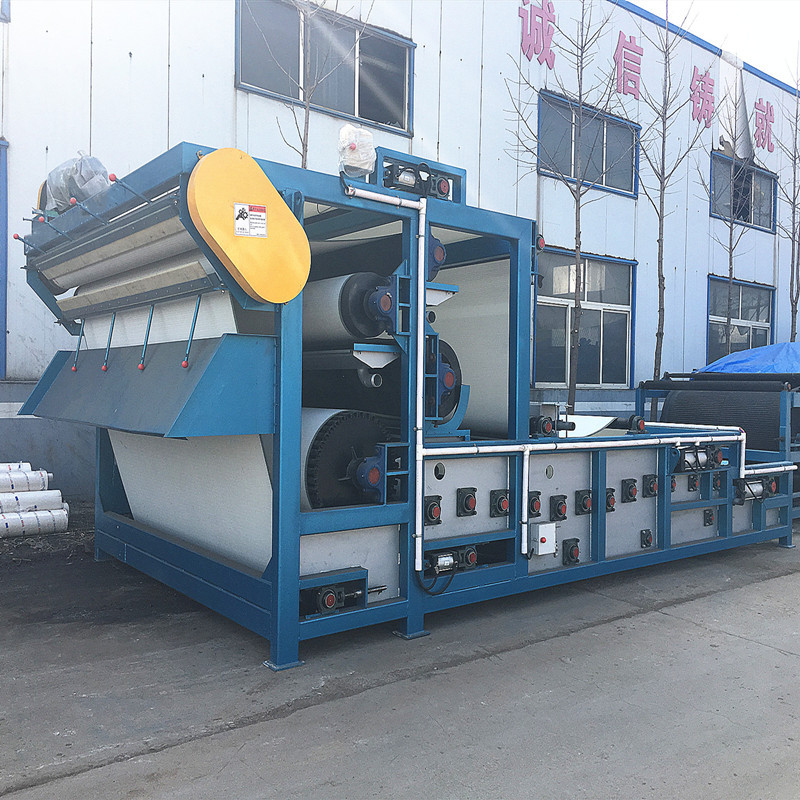 Fully Automatic Biological Sludge Dewatering Belt Filter Press Machine