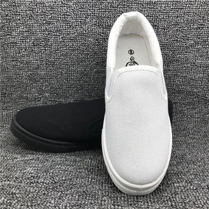 plain white flat shoes