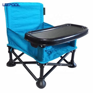 folding booster seat with tray