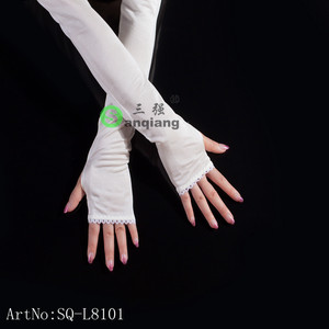 silk wedding gloves