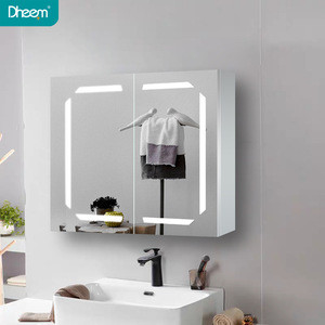 Dheem Waterproof Wall Mounted Sliding Shaving Toilet Bathroom Vanity Mirror Jewelry Cabinet With Lights Dheem Waterproof Wall Mounted Sliding Shaving Toilet Bathroom Vanity Mirror Jewelry Cabinet With Lights Suppliers Manufacturers