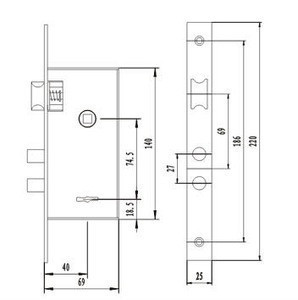 door lock parts