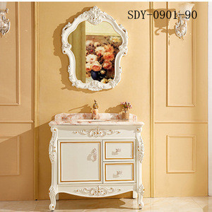 Gold Classic Cabinet Design Solid Wood Bathroom Cabinet Bathroom Mirror Cabinet Gold Classic Cabinet Design Solid Wood Bathroom Cabinet Bathroom Mirror Cabinet Suppliers Manufacturers Tradewheel