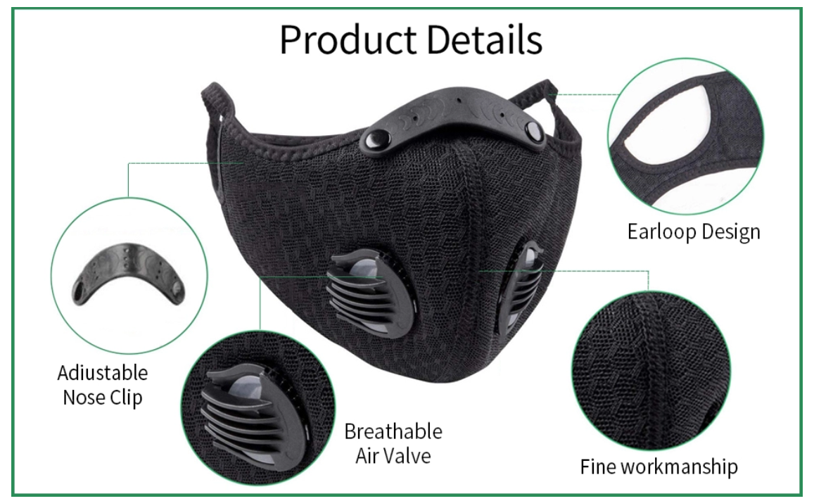 Import N95 Mask Kn95 Mask Ffp2 Sport Virus Carbon Air Value Anti Dust Filter From China Find Fob Prices Tradewheel Com