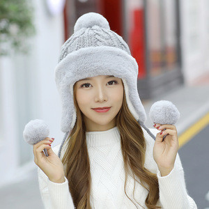 wool snow hat