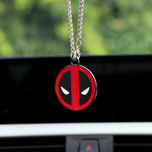 For Deadpool Fashion Car Pendant Rearview Mirror Ornaments For