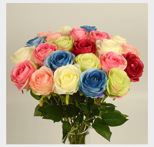 Factory Artificial Flower Pink Rose Bouquet For Artificial Flowers Wedding Party Decoration White Silk Rose Flower Factory Artificial Flower Pink Rose Bouquet For Artificial Flowers Wedding Party Decoration White Silk Rose