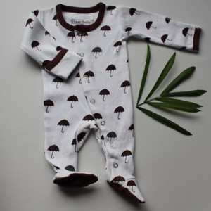 organic baby sleepsuit