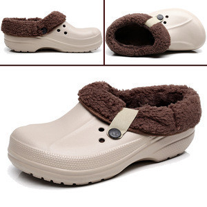 womens clogs with fur
