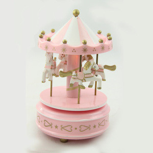 wooden toy carousel