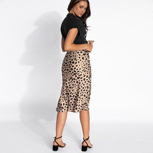 mid length leopard skirts bulk