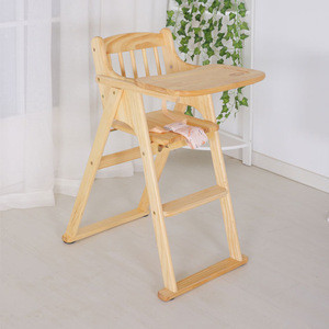 wooden baby chair