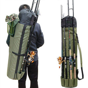 fishing bag with rod holder