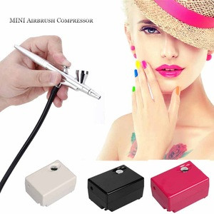 Airbrush Makeup Kit Mini Air Compressor Single Face Body Paint Nail Art Brush