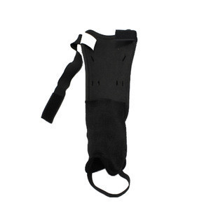 Black Sports Football Protectors Ankle Protection Knee Shin