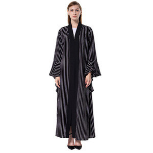 striped kimono dress